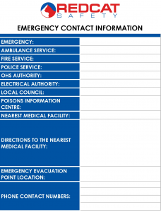 Emergency Contact Information 