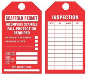 Scaffolding Inspection Checklist