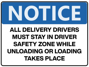 Delivery Driver with a Safety Induction